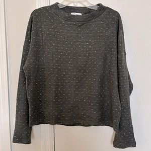 Boutique Grey + Gold Sweater